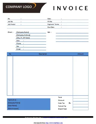 Graphic Design Invoice Template