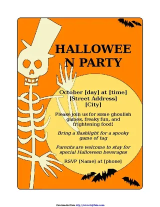 Halloween Party Flyer 1