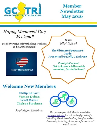 Happy Memorial Day Weekend Newsletter