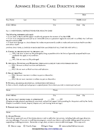 Hawaii Advance Health Care Directive Form 2