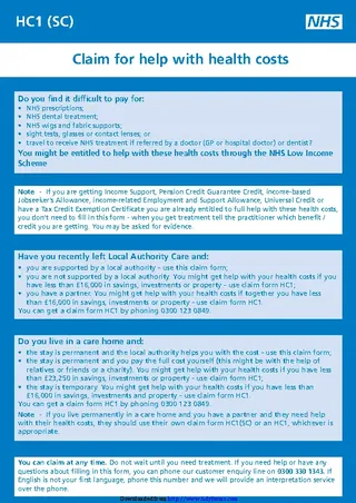 Hc1 Claim Form