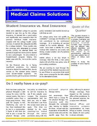 Health Insurance Newsletter