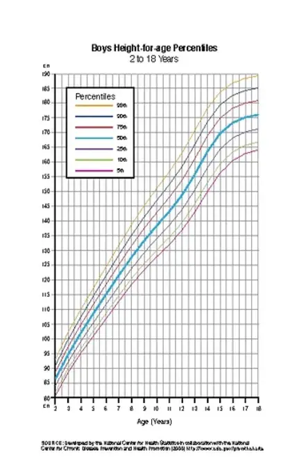 Height And Weight Charts For Male Kid