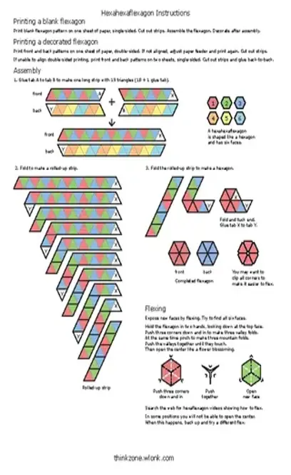 Hexaflexagon Template 2