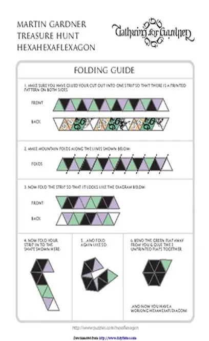 Hexaflexagon Template 3