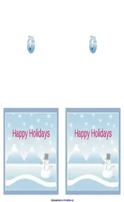 Holiday Card Template 1