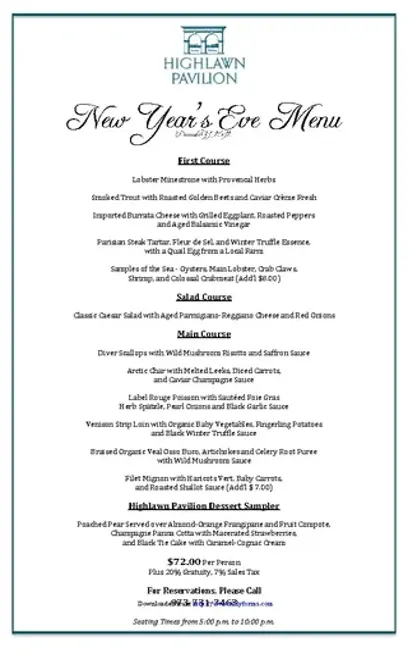 Holiday Dinner Menu Template 3