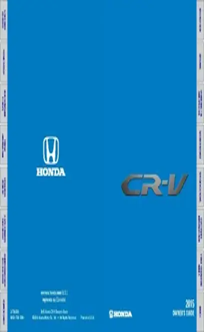 Honda Users Manual Sample