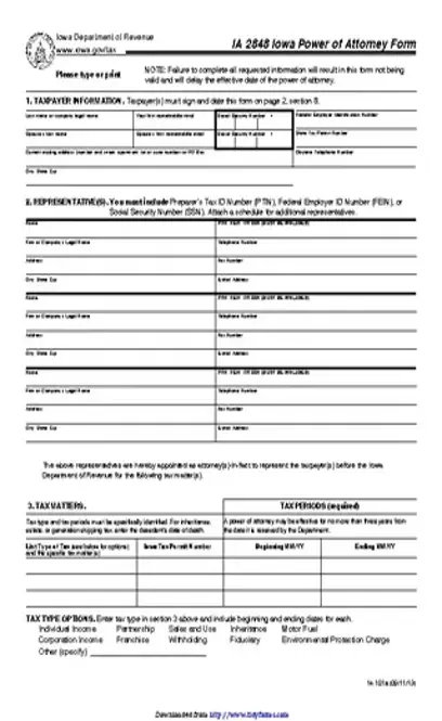 Idaho Tax Power Of Attorney Form 2