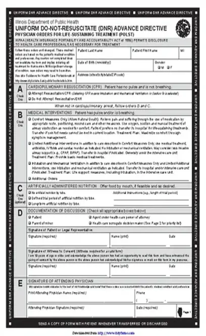 Illinois Polst Form