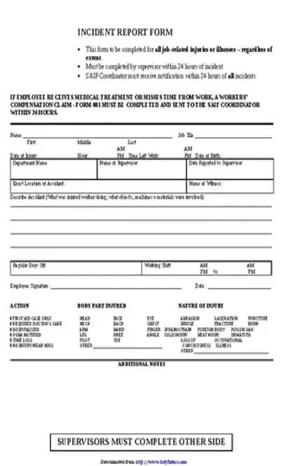 Incident Report Template 2