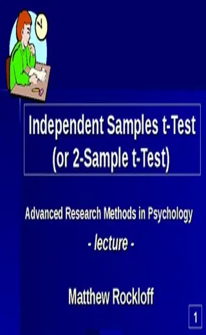 Independent Samples T Test Or 2 Sample T Test