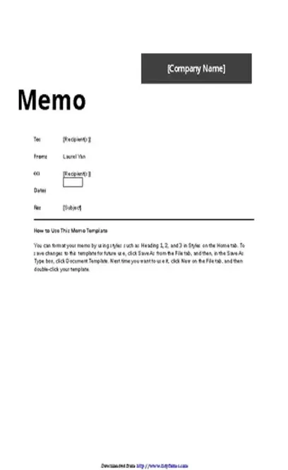 Interoffice Memo Professional Design