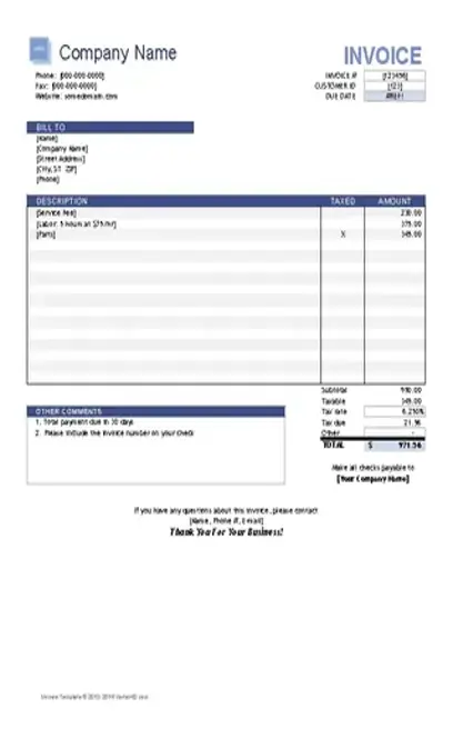 Invoice Template