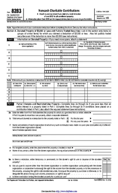 Irs Form 8283