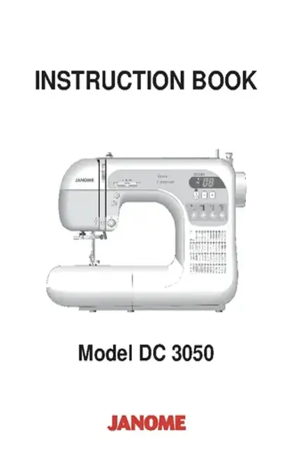 Janome Users Manual Sample