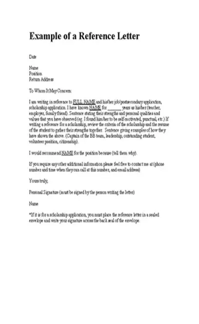 Job Reference Letter For A Friend (2)