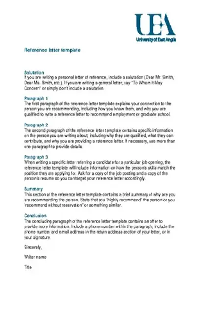 Job Reference Letter Template (2)