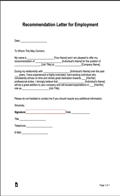 Job Reference Letter Template(2)