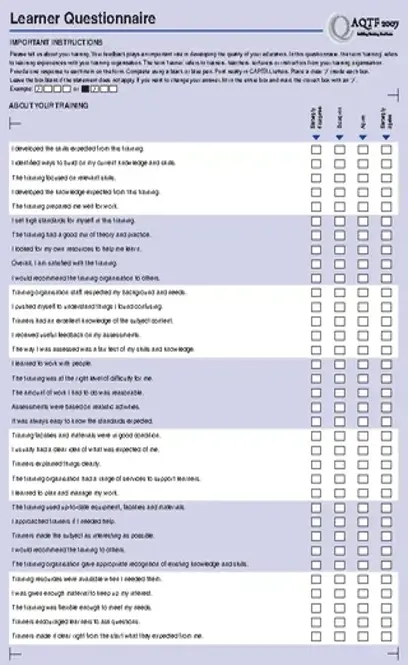 Learner Questionnaire