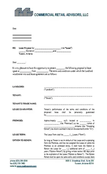 Lease Proposal Form