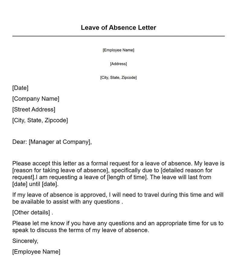 Leave of absence letter thumbnail large