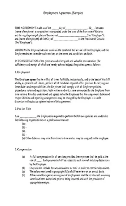 Legal Agreement Template