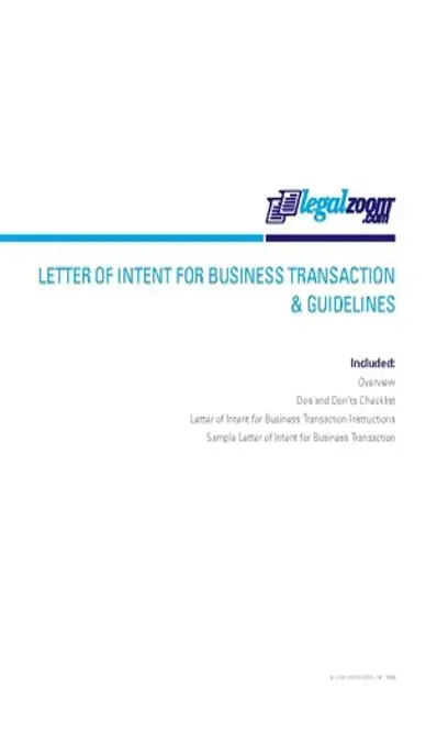 Letter Of Intent For Business Closure