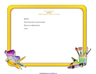 Letterhead For Children