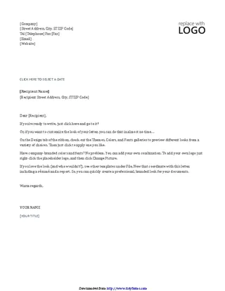 Letterhead Template Timeless Design