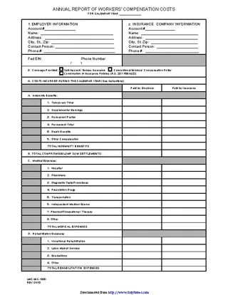 Louisiana Annual Report Of Workers Compensation Costs