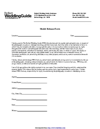 Louisiana Model Release Form