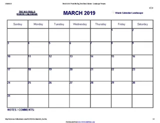 March 2019 Calendar 3