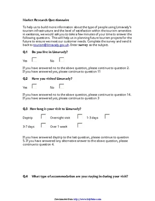 Market Research Questionnaire