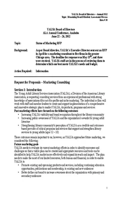 Marketing Consultant Proposal Pdf