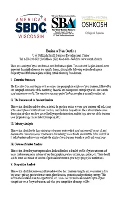 Marketing Plan Template