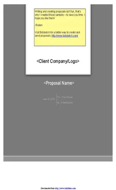 Marketing Proposal Template 1