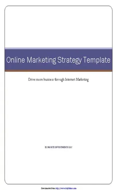 Marketing Strategy Template 2 Online