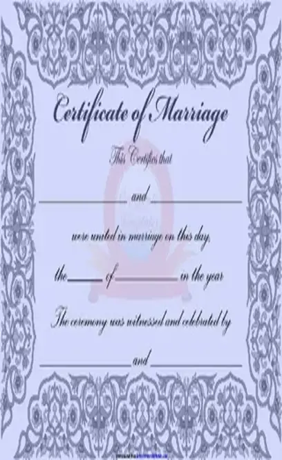 Marriage Certificate 2