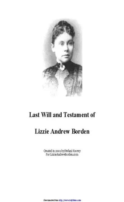 Massachusetts Last Will And Testament Sample 1