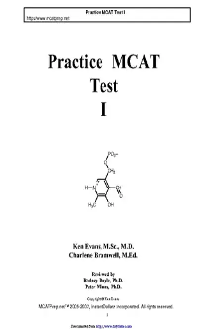 Mcat Sample Questions Template 1