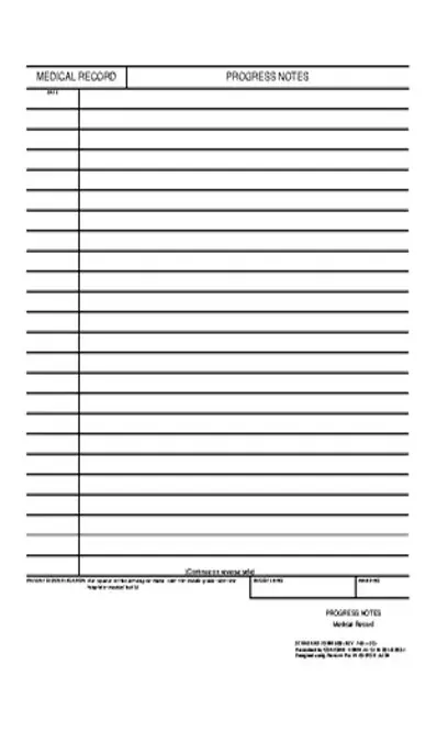 Medical Progress Note Template