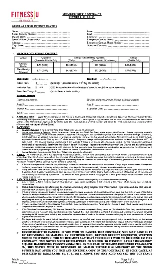 Membership Agreement 032010