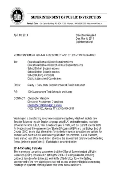 Memorandum Of Instruction Template