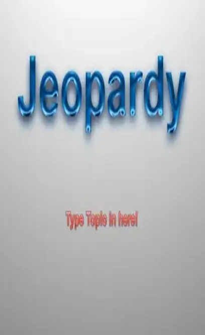 Microsoft Jeopardy Powerpoint Template