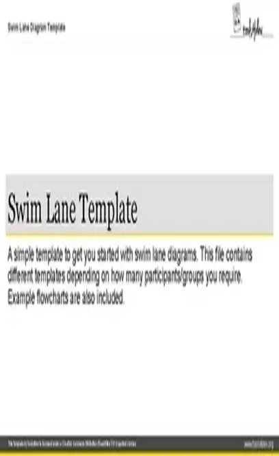 Microsoft Powerpoint Swimlane Template