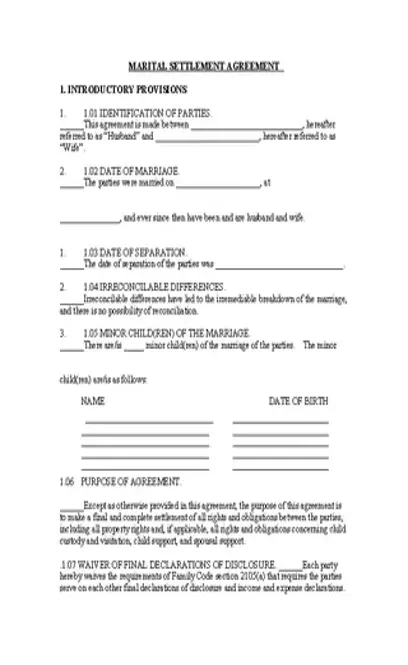 Microsoft Word Agreement Template