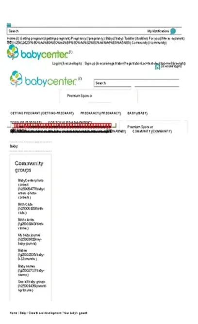 Monthly Baby Weight Growth Chart