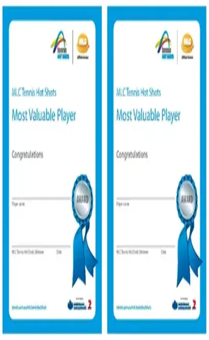 Most Valuable Player Certificate