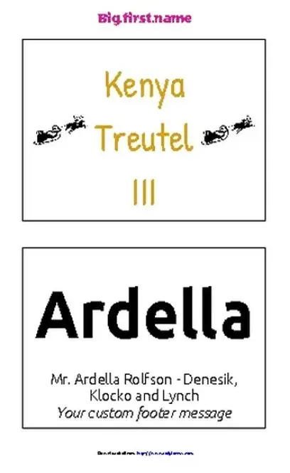 Name Tag Template 3